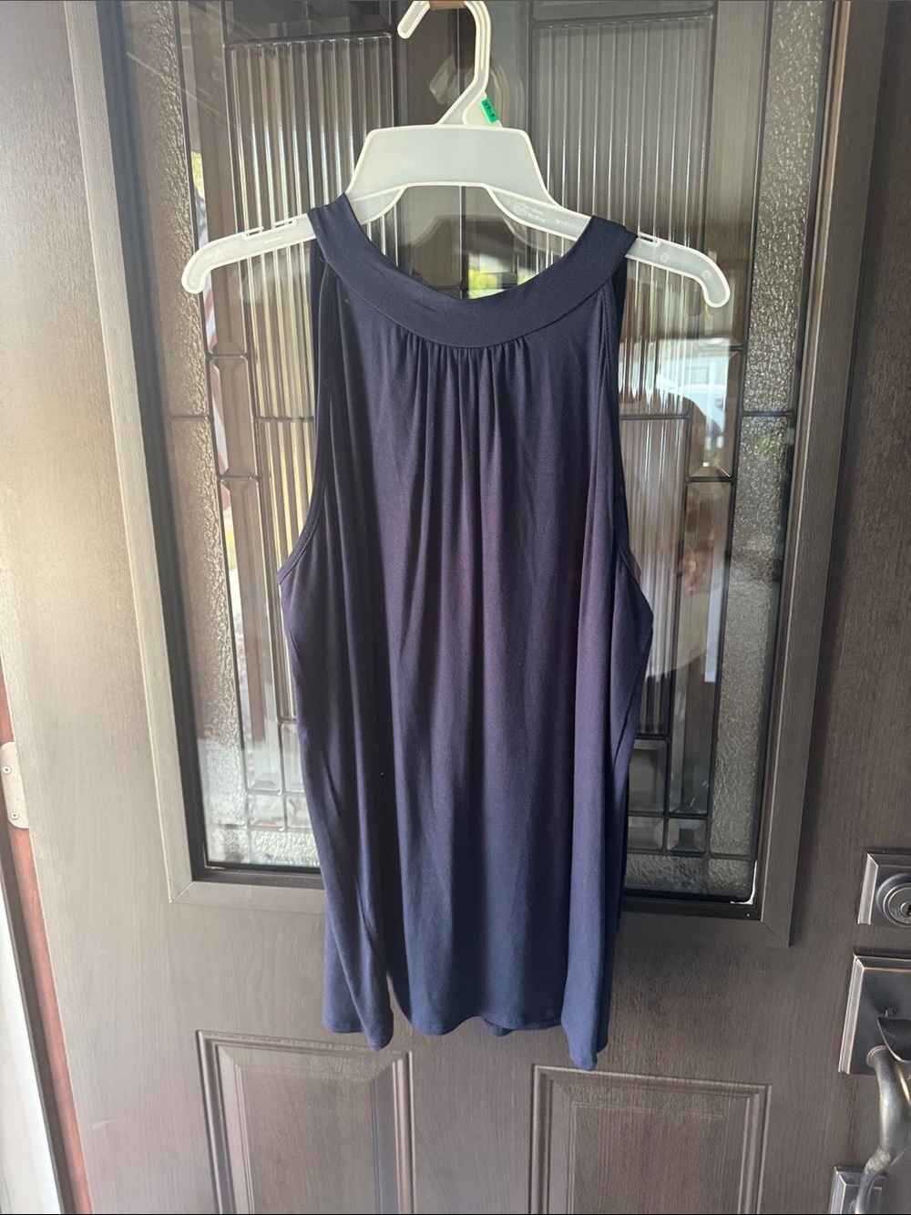 42 Pops - Sleeveless Navy Halter-Style Women's Top